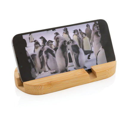 Bamboo phone and tablet holder from XD Collection
