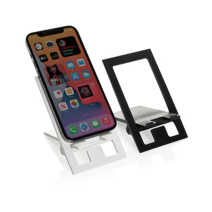 XD Collection Snap Stand RCS recycled plastic foldable phone stand for smartphones and tablets