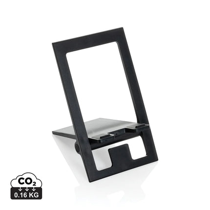XD Collection Snap Stand RCS recycled plastic foldable phone and tablet stand on a desk