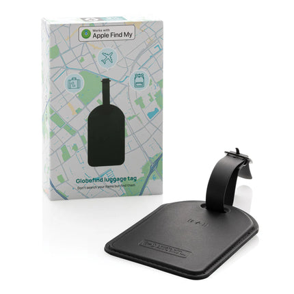  showing the tag with printed branding and adjustable strap.