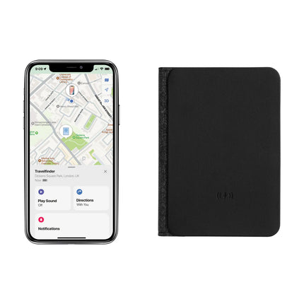 XD Collection Trackmate RCS polyester passport holder with worldwide locating feature