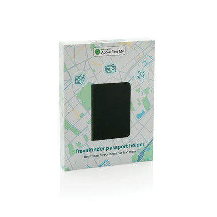 XD Collection Trackmate RCS polyester passport holder with worldwide locating feature