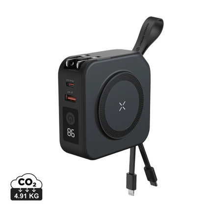Urban Vitamin Saratoga 5 in 1 universal charger for phones and tablets with multiple charging ports and compact design.