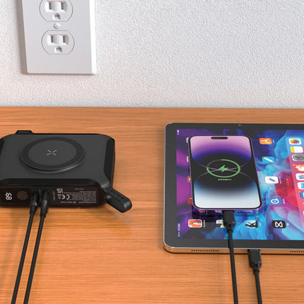 Urban Vitamin Oxnard 5-in-1 65W universal charger for phones and tablets with multiple USB ports and compact design.
