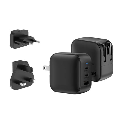 compact plastic design with multiple charging ports.