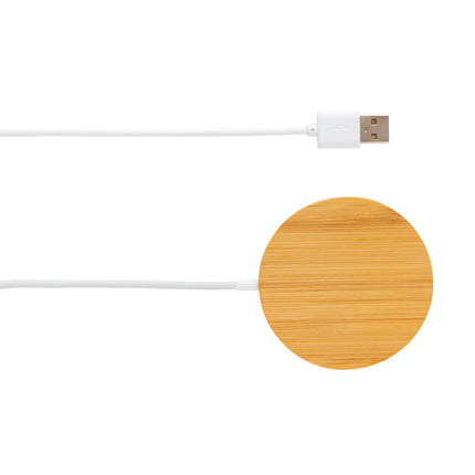 10W bamboo magnetic wireless charger from XD Collection