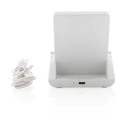 XD Xclusive Ontario RCS recycled plastic 10W stand for phone and tablet