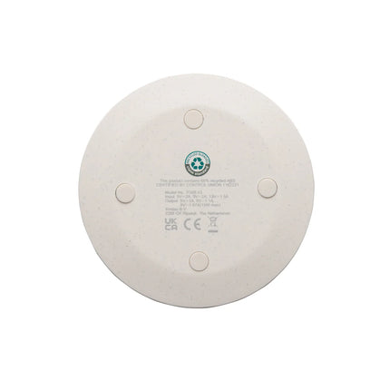 XD Collection RCS recycled plastic 15W wireless fast charger for phones and tablets with sleek