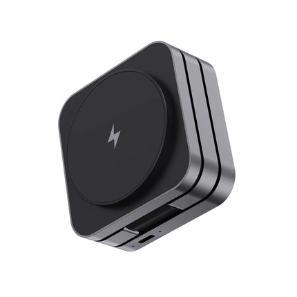XD Xclusive Terra RCS recycled aluminum foldable 3-in-1 15W charger for phones and tablets