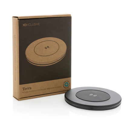 XD Xclusive Terra RCS recycled aluminium 10W wireless charger for phones and tablets