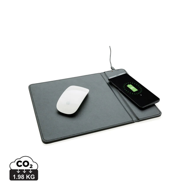 XD Collection wireless charging mousepad with phone and tablet surface