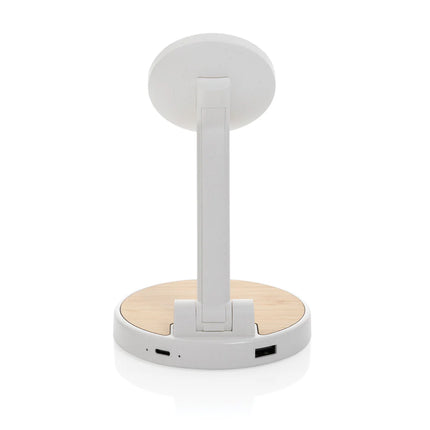  showing a sleek black charging stand.