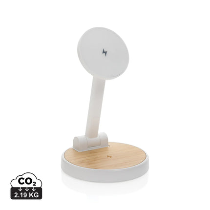 XD Xclusive Ontario RCS plastic 15W magnetic 2-in-1 stand for phone and tablet charging