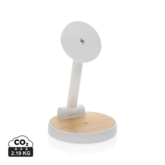 XD Xclusive Ontario RCS plastic 15W magnetic 2-in-1 stand for phone and tablet charging