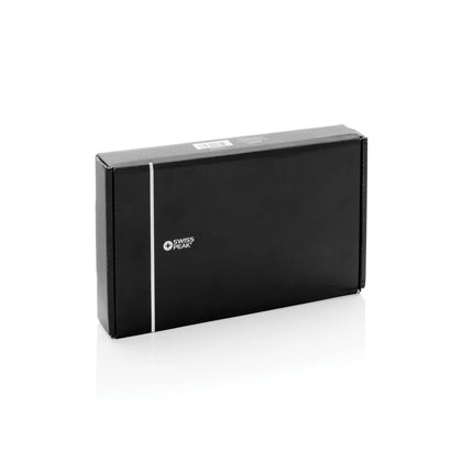  shown with the case open and charging cables.