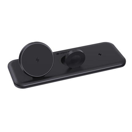  showing the sleek charging device with magnetic connectors.