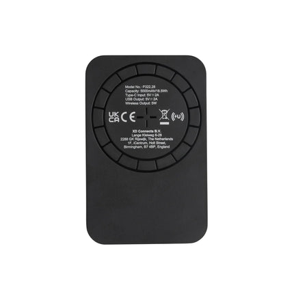 000 mAh wireless powerbank for phones and tablets with 5W charging