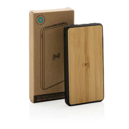 XD Collection RCS recycled plastic 8000mAh wireless powerbank for phones and tablets
