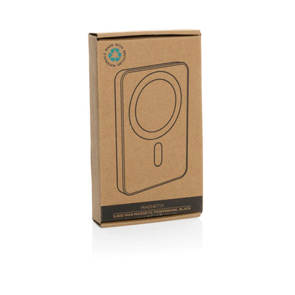XD Collection Magnetix RCS recycled plastic 5000mAh magnetic powerbank with phone and tablet charging accessories.