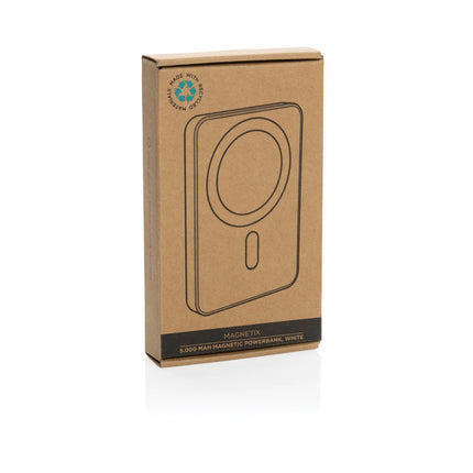 XD Collection Magnetix RCS recycled plastic 5000mAh magnetic powerbank for phones and tablets