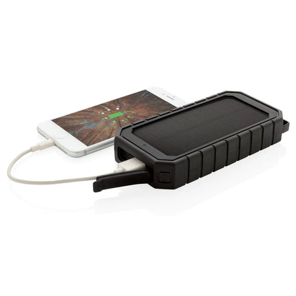 XD Collection solar powerbank with 10W wireless charging for phones and tablets