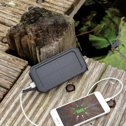  shown with connected devices and solar panel.