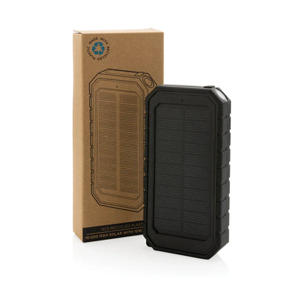 XD Collection solar powerbank with 10W wireless charging for phones and tablets
