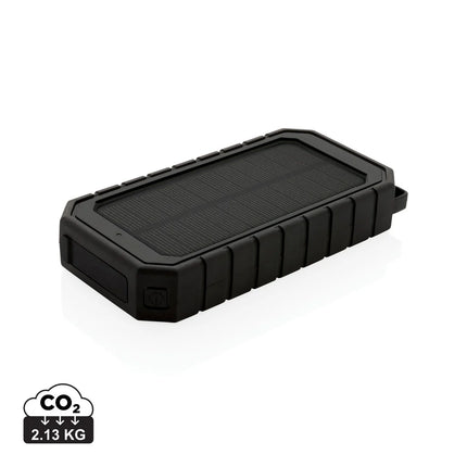 XD Collection solar powerbank with 10W wireless charging for phones and tablets