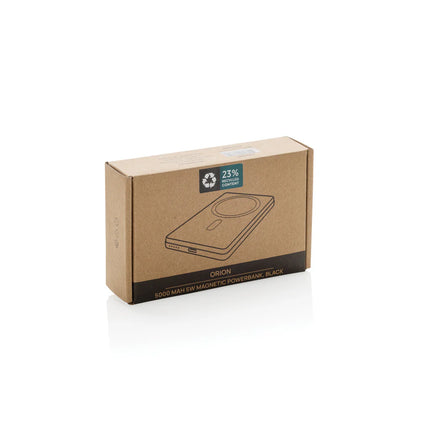 Orion RCS recycled aluminum 5000mAh magnetic powerbank by XD Collection for phones and tablets