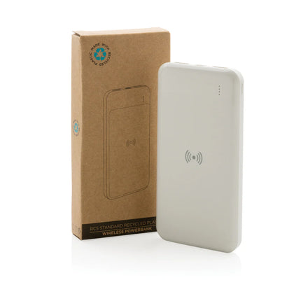 Wireless power bank from XD Collection made of recycled plastic