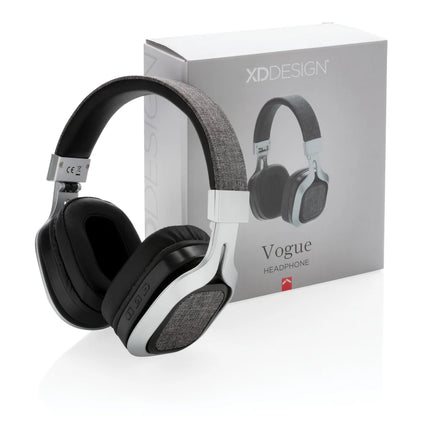  over-ear audio headphones with cushioned ear cups and adjustable headband.