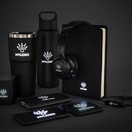  compact audio device with built-in LED lighting and modern design.