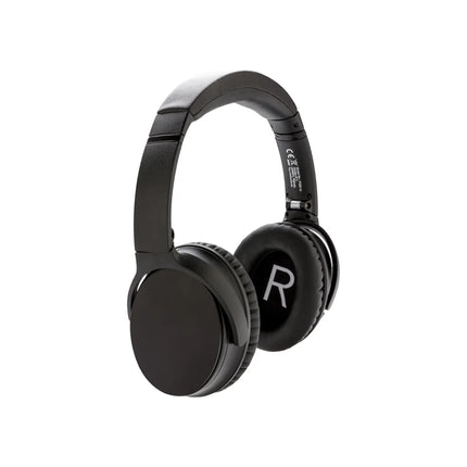 Swiss Peak ANC headphones in black with over-ear design