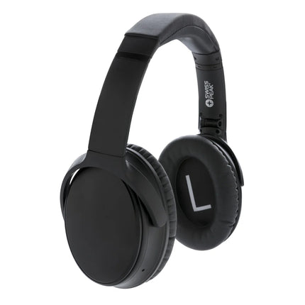  featuring built-in noise-canceling technology and cushioned ear cups.