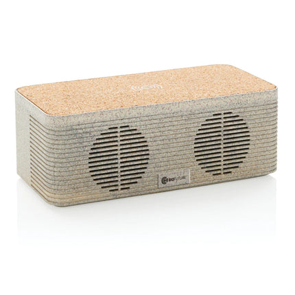 Wheat straw wireless charging speaker by XD Collection