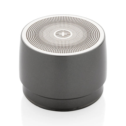  compact audio device with built-in controls and sleek design