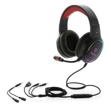  and colorful LED lighting for immersive audio.