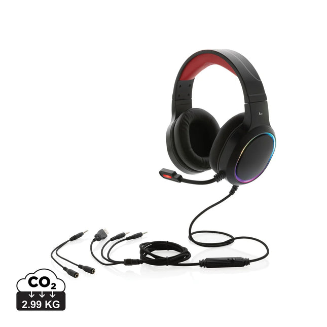 RGB Gaming Hero audio gaming headset with adjustable headband