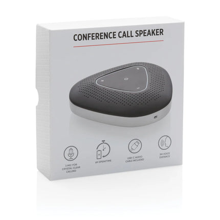  portable audio device with built-in microphone for clear group conversations.