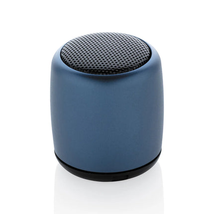  compact audio device with sleek metallic finish and built-in wireless connectivity.