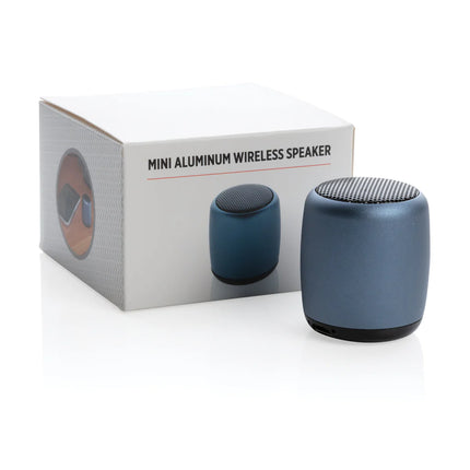 Mini aluminium wireless speaker from XD Collection