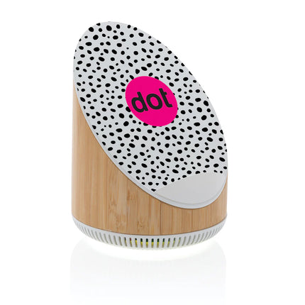 Ovate bamboo XD Xclusive 5W speaker with built-in 15W wireless charger