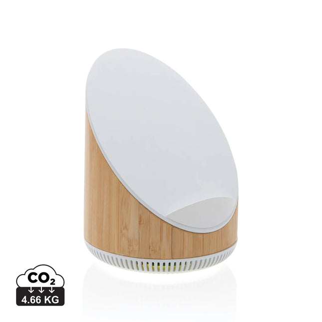 Ovate bamboo 5W speaker with 15W wireless charger by XD Xclusive