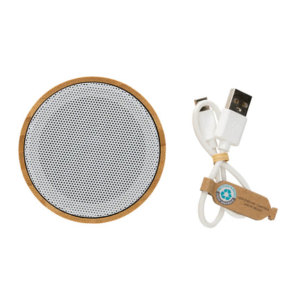 XD Collection RCS recycled plastic and bamboo 3W wireless speaker