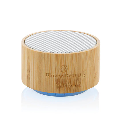 XD Collection RCS recycled plastic and bamboo 3W wireless speaker for clear audio and eco-friendly design