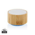FSC® bamboo,Recycled ABS / white / 4.3 x ø 7.4 cm