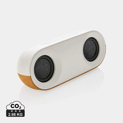XD Xclusive RCS recycled plastic and cork 10W speaker for audio playback