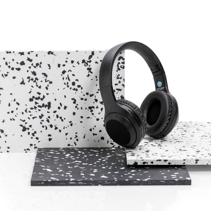 Recycled plastic XD Collection RCS standard audio headphones with ergonomic design and adjustable headband.
