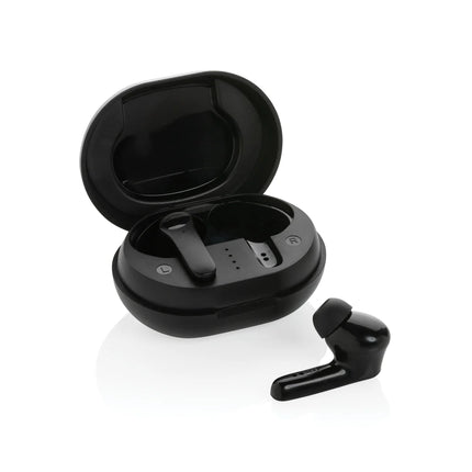  wireless audio earbuds with a sleek design and eco-friendly materials.