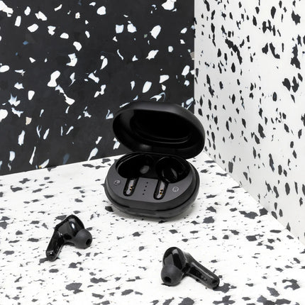  compact and sleek audio earbuds.